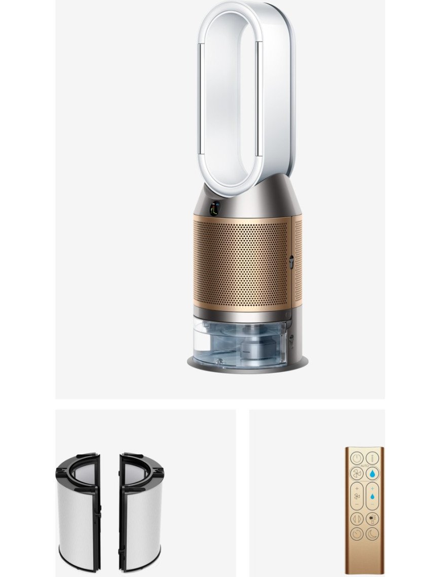 Dyson Humidify+Cool™ Ph2 De-Nox Nemlendirme Özellikli Hava Temizleyici (Beyaz/altın)